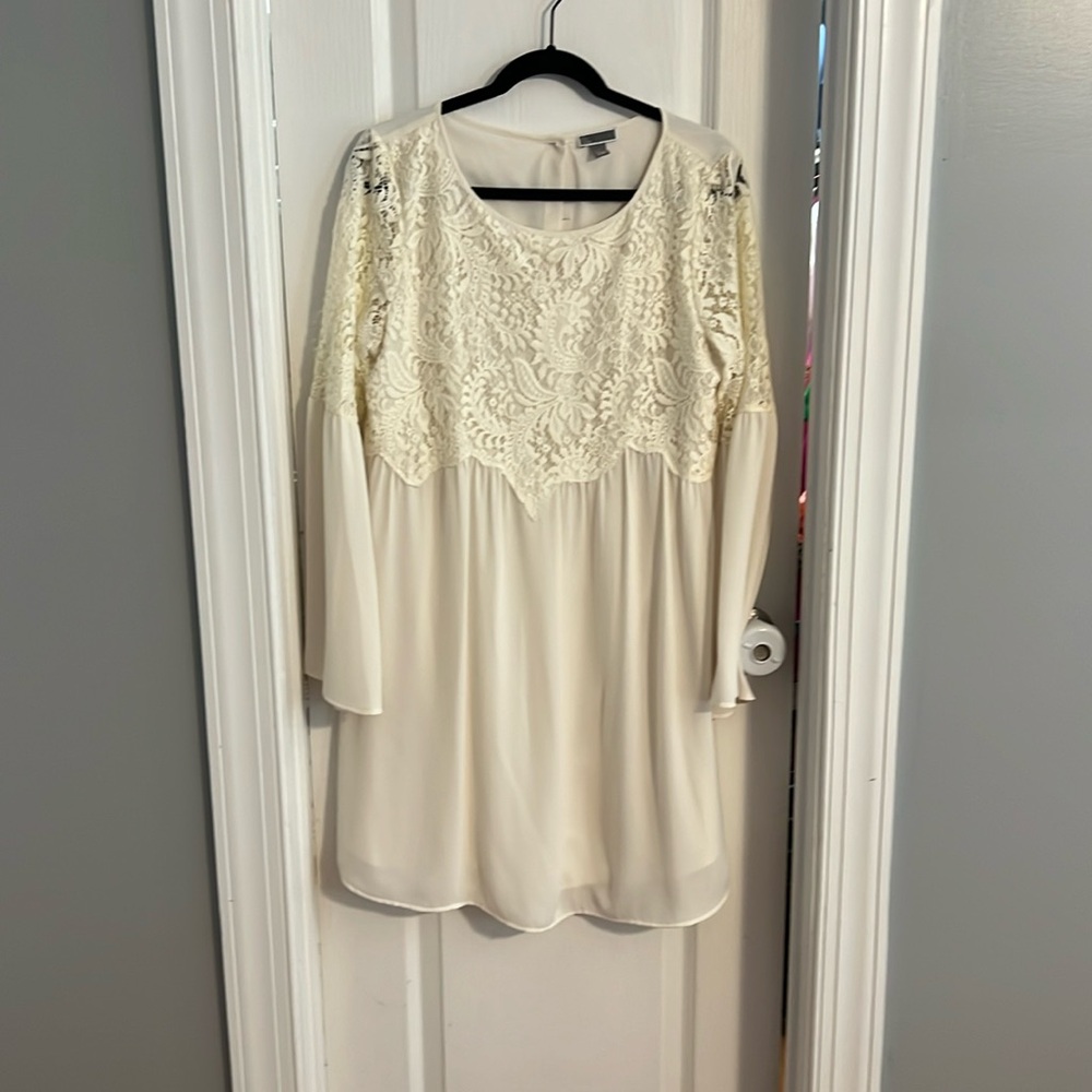 Ivory long sleeve white lace dress from Nordstrom